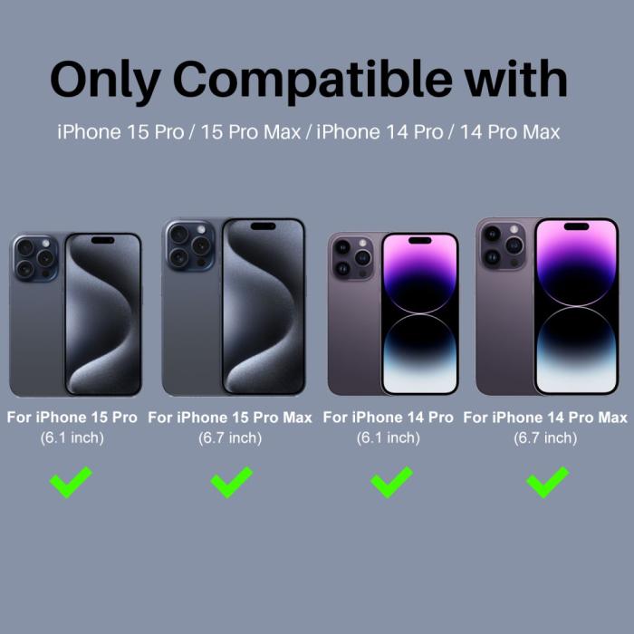 Bild 2, NORTHJO NORTHJO iPhone 15 Pro/Pro Max/14 Pro/Pro Max Linsskydd Strass 2-PACK Fade