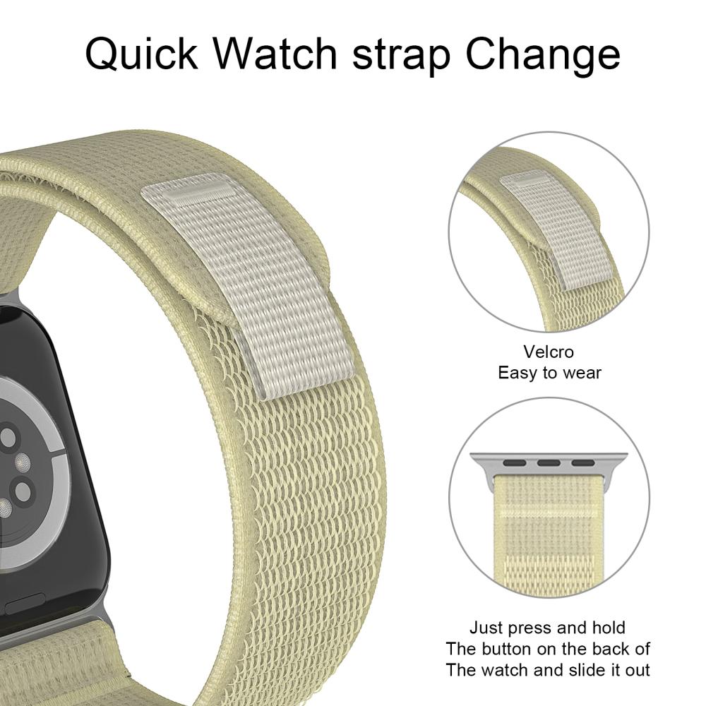 ColorPop Apple Watch 38/40/41/42 mm Armband Nylon Trail Loop Starlight