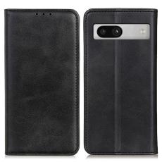  Google Pixel 7A Fodral Flip Split L&auml;der Svart