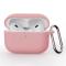  AirPods Pro 3 Skal Med Karbinhake Silikon Rosa