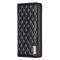 BINFEN BINFEN Galaxy S24 Fodral Diamond Flip Läder Svart