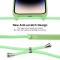  iPhone 15 Pro Max Skal Silikon Med Snöre Matcha Green