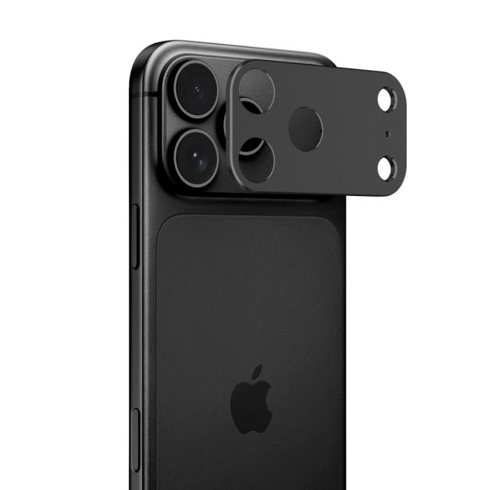 Bild 6, Tech-Protect Tech-Protect iPhone 18 Pro Linsskydd CamAlloy Fit+ Svart