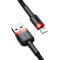 BASEUS BASEUS 3m Lightning Nylon Kabel - Svart/Röd
