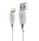 DUDAO Dudao 1m Lightning Kabel 2.4A - Vit