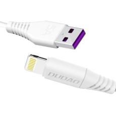 DUDAO Dudao 1m 5A Lightning QC Snabbladdare - Vit