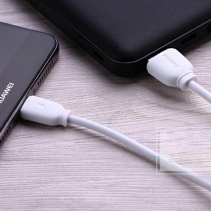 Bild 2, REMAX Remax 2.1A 1m Lightning Kabel - Vit