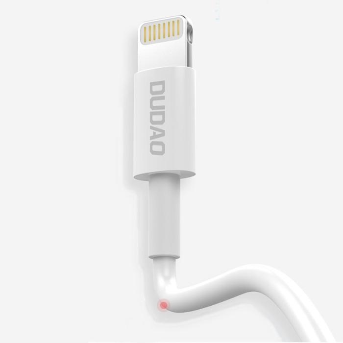 Bild 2, DUDAO Dudao 1m Lightning Kabel Snabbladdning - Vit