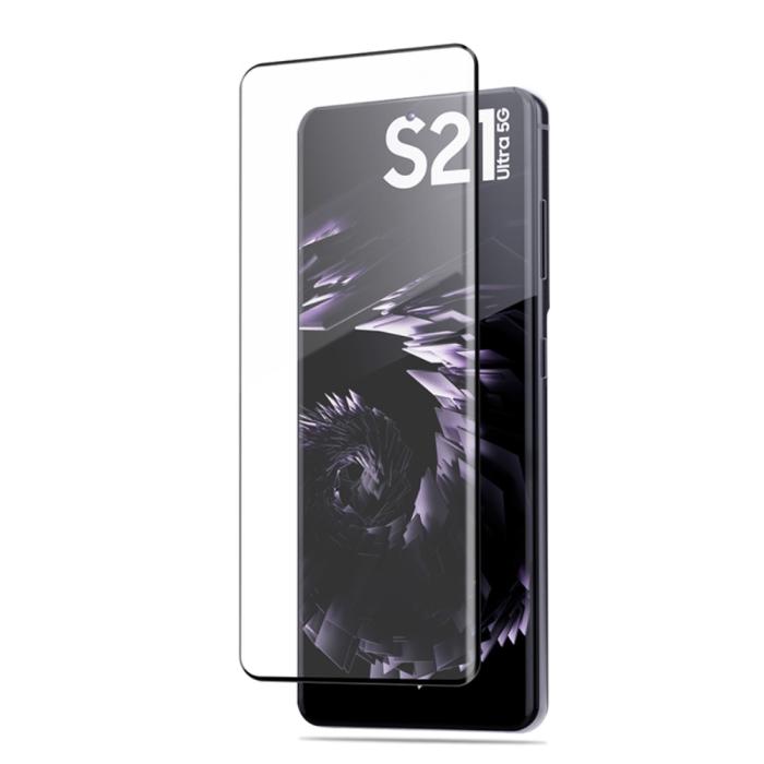 Bild 4, AMORUS Samsung Galaxy S21 Ultra - AMORUS Heltäckande Skärmskydd I Härdat Glas