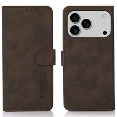 KHAZNEH KHAZNEH iPhone 17 Pro Fodral L&auml;der Brun
