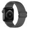  Nylon Armband Justerbart Apple Watch 42/44/45/46/49 mm Mörk Grå