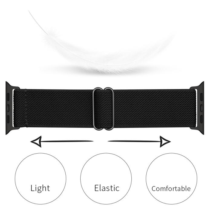 Bild 2,  Nylon Armband Justerbart Apple Watch 42/44/45/46/49 mm