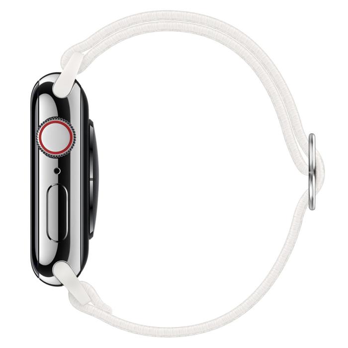 Bild 5,  Nylon Armband Justerbart Apple Watch 42/44/45/46/49 mm Vit