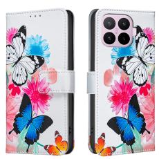  Xiaomi 17T Pro Fodral L&auml;der Fj&auml;rilar/Blommor