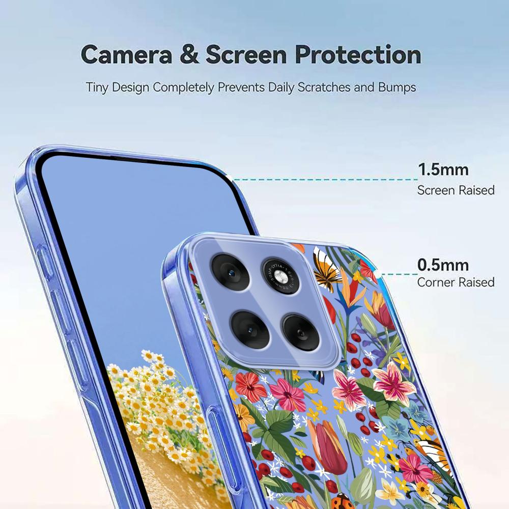  Motorola Moto G56 5G Skal Med Tryck Blommor
