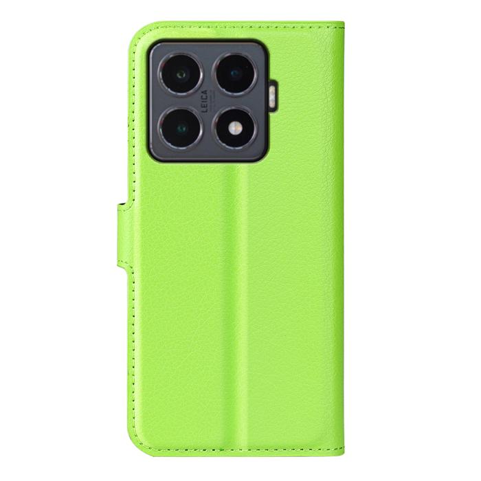 Bild 3,  Xiaomi 15T Pro Fodral Litchi Läder Grön