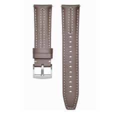  Klockarmband 22 mm &Auml;kta L&auml;der Gr&aring; / Brun