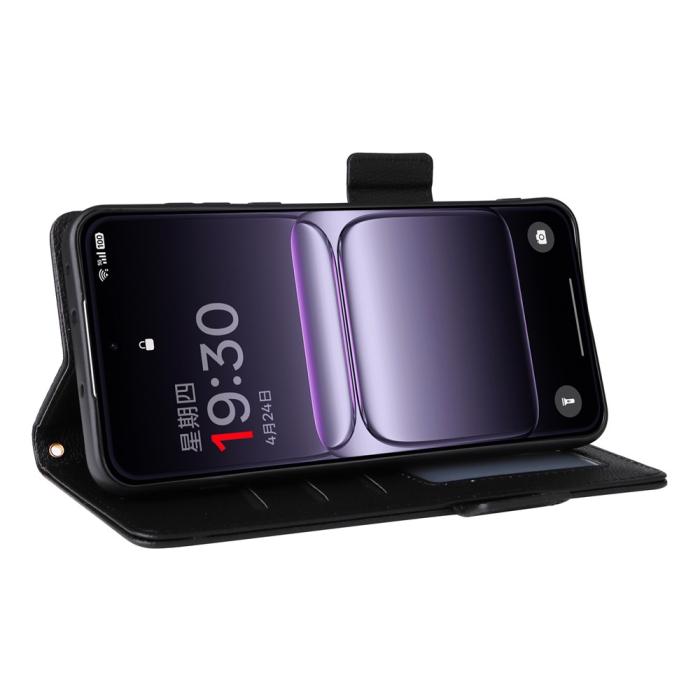 Bild 3,  OnePlus Nord 5 5G Fodral Litchi Läder Svart