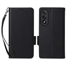 OnePlus Nord 5 5G Fodral Litchi L&auml;der Svart