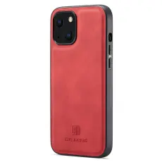 DG.MING DG.MING iPhone 15 Skal L&auml;derbelagt R&ouml;d