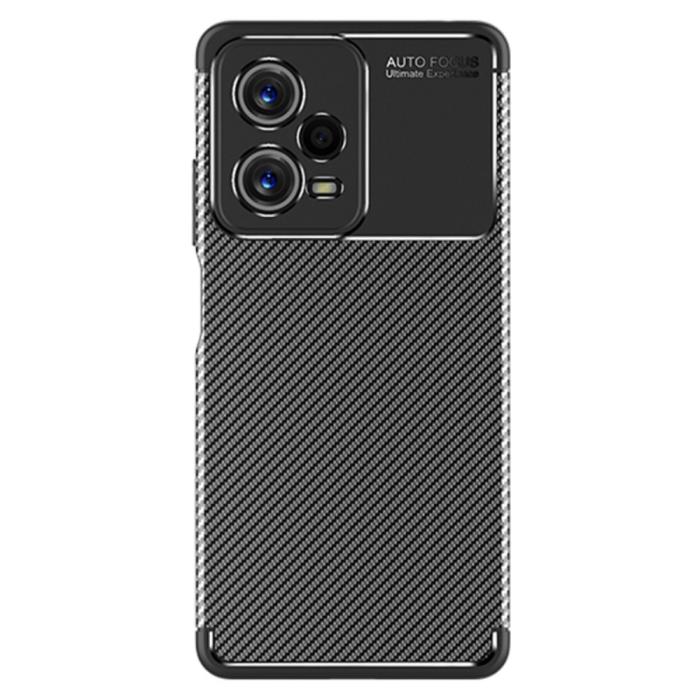 Bild 2,  Xiaomi Redmi Note 12 Pro 5G Skal Kolfiber Textur Svart