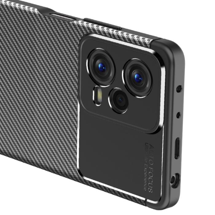 Bild 6,  Xiaomi Redmi Note 12 Pro 5G Skal Kolfiber Textur Svart