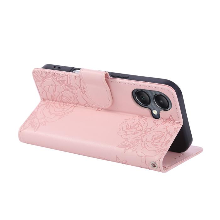 Bild 4,  Samsung Galaxy A07 Fodral Med Tryck Blommor Roséguld