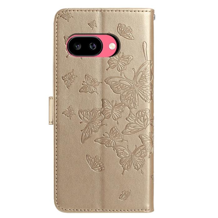 Bild 5,  Google Pixel 10a Fodral Med Fjäril Tryck Guld