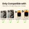 NORTHJO NORTHJO iPhone 15 Pro/Pro Max/14 Pro/Pro Max Linsskydd Strass 2-PACK Guld