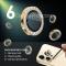 NORTHJO NORTHJO iPhone 15 Pro/Pro Max/14 Pro/Pro Max Linsskydd Strass 2-PACK Guld