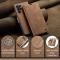 CASEME CASEME Galaxy S24 Ultra Fodral Retro Läder Brun
