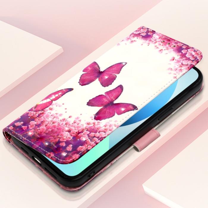 Bild 5,  iPhone 14 Pro Fodral Med Tryck Rosa Fjäril