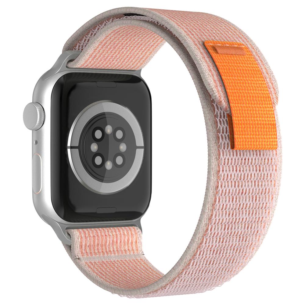 ColorPop Apple Watch 42/44/45/46/49 mm Armband Nylon Trail Loop Rosa