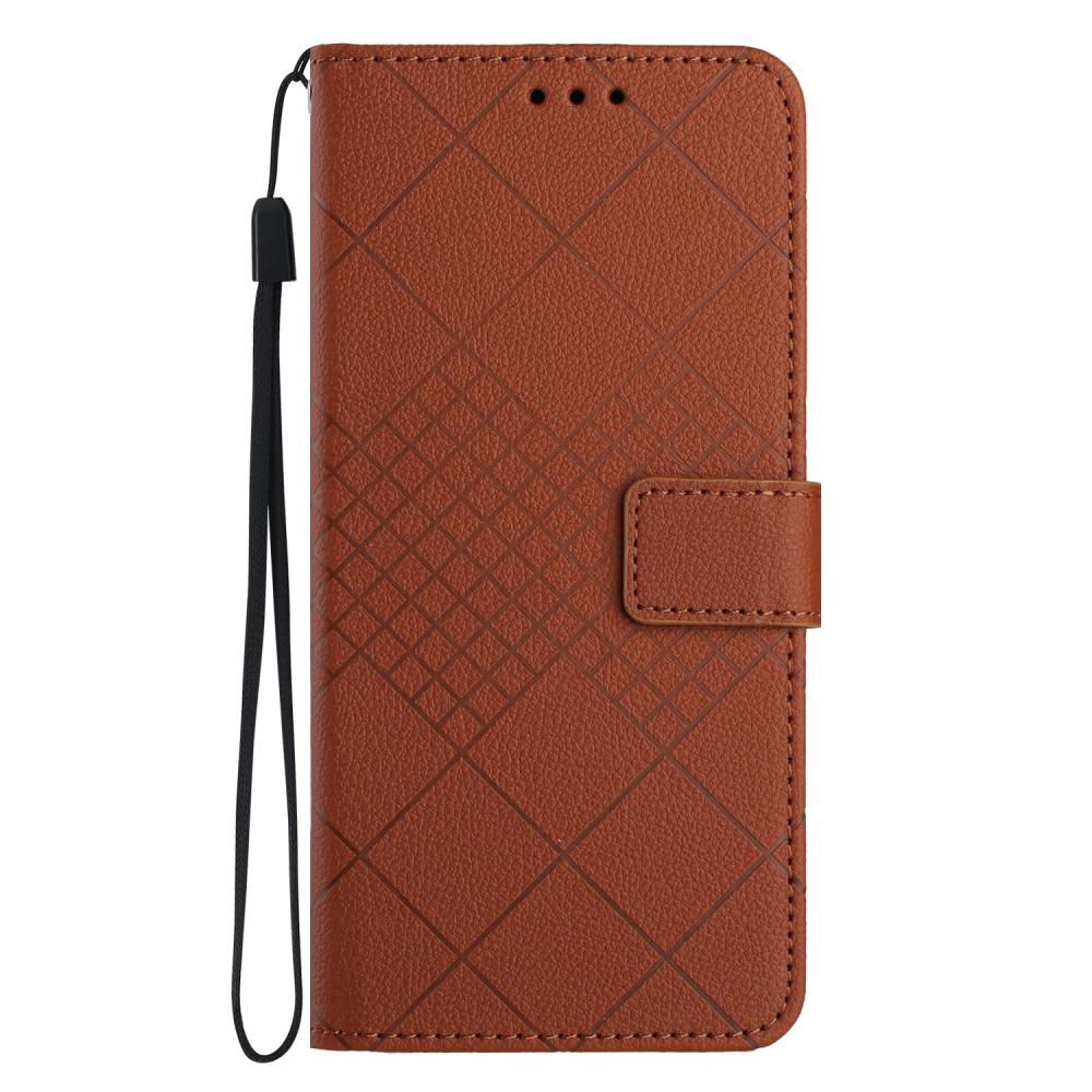  OnePlus 15 Fodral Läder Rhombus Brun
