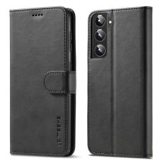 LC.IMEEKE LC.IMEEKE Samsung Galaxy S22 Plus Fodral L&auml;der Svart