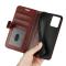  Motorola Moto E13 Fodral Crazy Horse Läder Brun