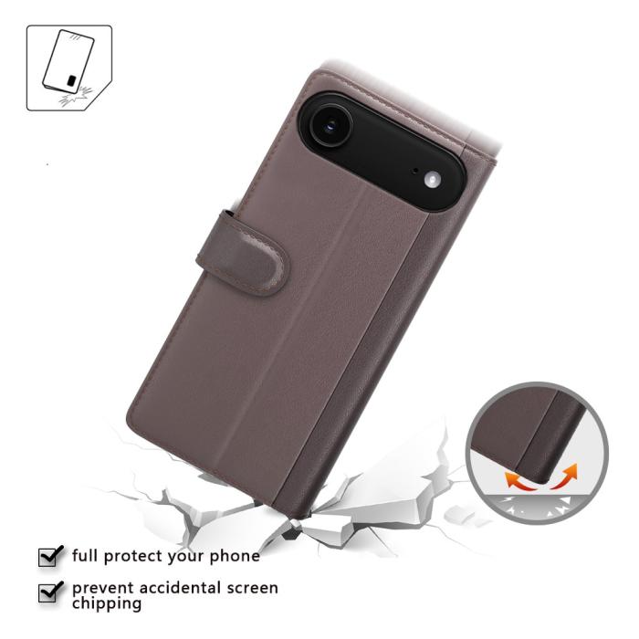Bild 2,  iPhone Air Fodral Premium Äkta Läder Brun