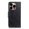  iPhone 14 Pro Max Fodral Crazy Horse Läder Svart
