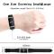  Äkta Läder Armband Fitbit Charge 3 / 4 Svart