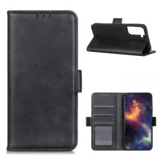  Samsung Galaxy S21 - Pl&aring;nboksfodral Med Magnetisk St&auml;ngning - Svart