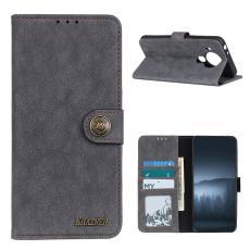 KHAZNEH Nokia 5.4 - KHAZNEH Split L&auml;der Fodral - Svart