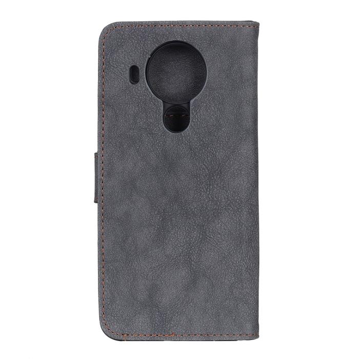 Bild 3, KHAZNEH Nokia 5.4 - KHAZNEH Split Läder Fodral - Svart