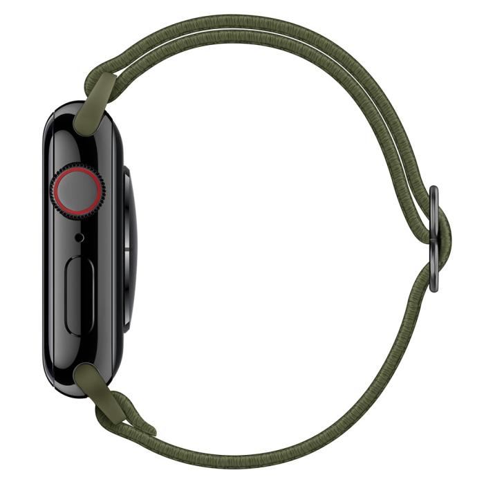 Bild 5,  Nylon Armband Justerbart Apple Watch 42/44/45/46/49 mm Grön