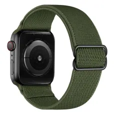  Nylon Armband Justerbart Apple Watch 42/44/45/46/49 mm Gr&ouml;n