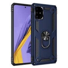  Samsung Galaxy A51 - Hybrid Ring Skal - M&ouml;rk Bl&aring;