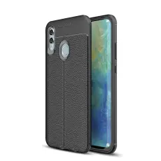  Huawei P Smart (2019) - Litchi L&auml;derskal - Svart