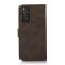 KHAZNEH KHAZNEH Xiaomi Redmi Note 11 4G Fodral Retro Läder Brun