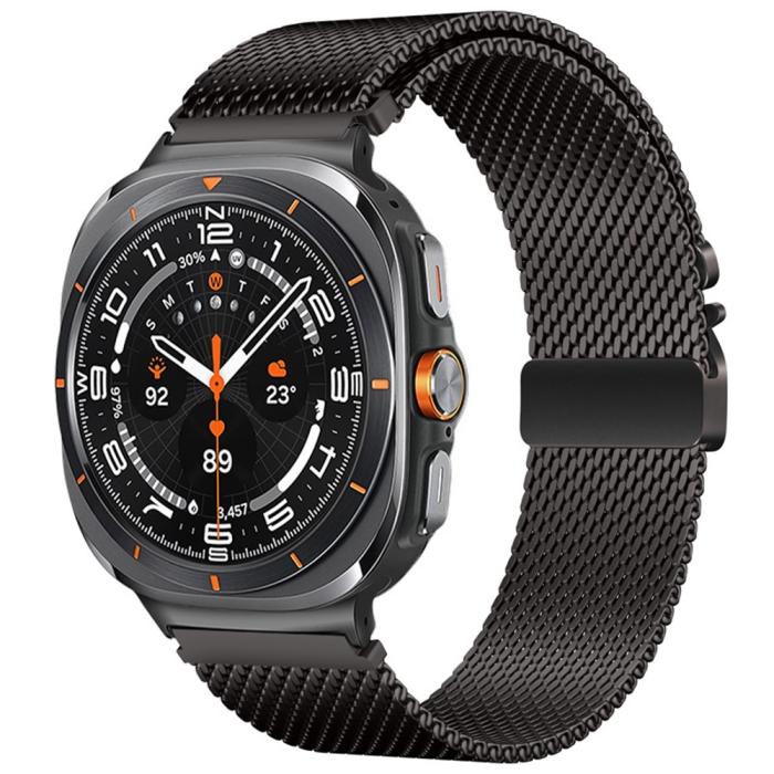Bild 2,  Galaxy Watch Ultra 47 mm Armband Milanese Svart