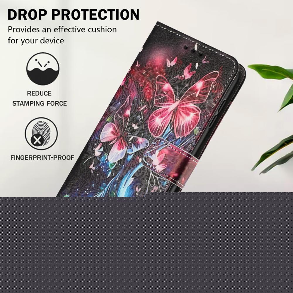  Motorola Edge 60 Pro Fodral Med Tryck Fjäril / Träd