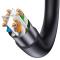 BASEUS Baseus 50cm Cat7 RJ45 Nätverkskabel Svart